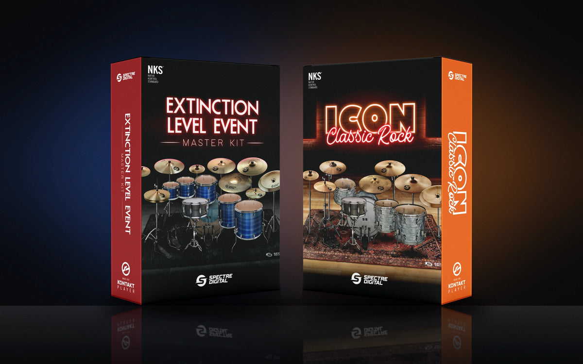 Drums Bundle: Extinction Level Event and Icon Drums Classic Rock boxes