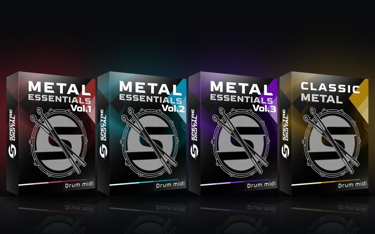 Metal MIDI Bundle: Metal Essentials Vol.1, Vol.2, Vol.3 and Classic Metal boxes