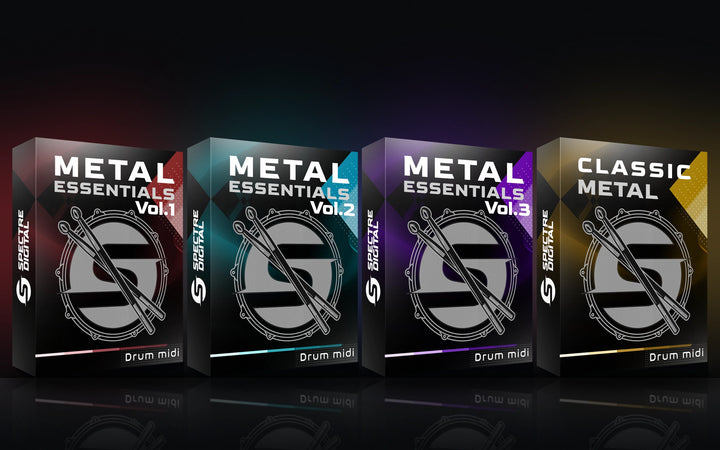 Metal MIDI Bundle: Metal Essentials Vol.1, Vol.2, Vol.3 and Classic Metal boxes