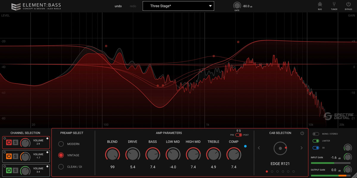Element Bass interface
